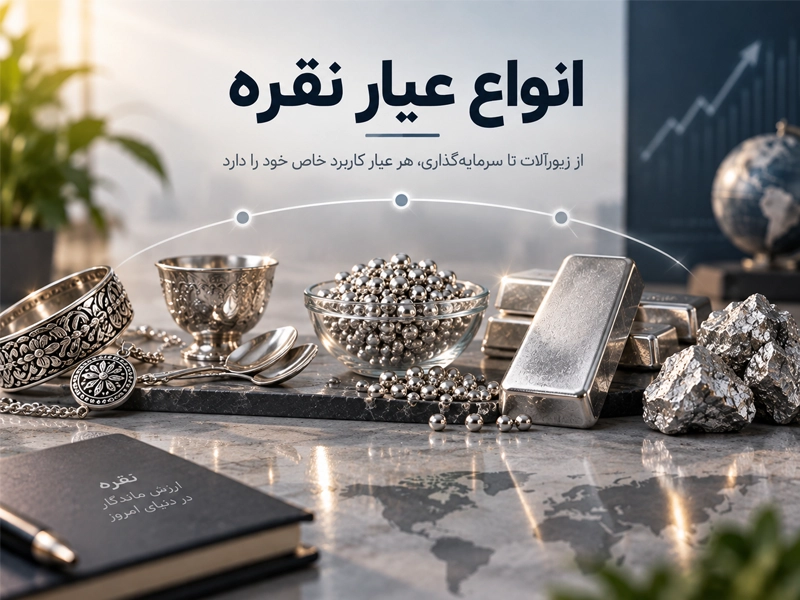 انواع عیار نقره خام